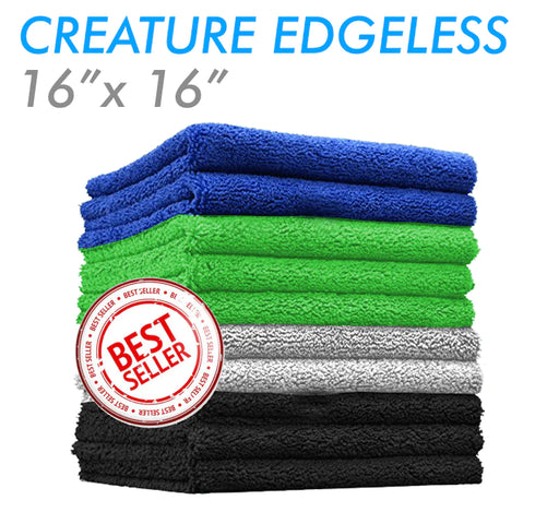 The Rag Company Creature Edgeless 16 x 16 70/30 All Purpose Microfiber Towel