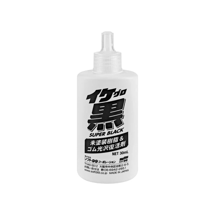 Soft 99 Super Black Plastic & Rubber Coating & Restoration Agent 30ml