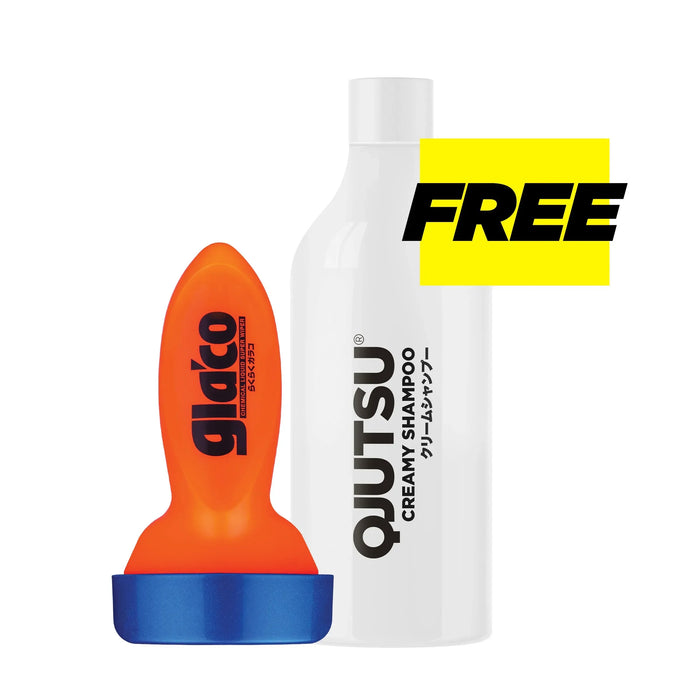 Soft 99 Glaco QAD Glass Coating & Qjutsu Creamy Shampoo Bundle