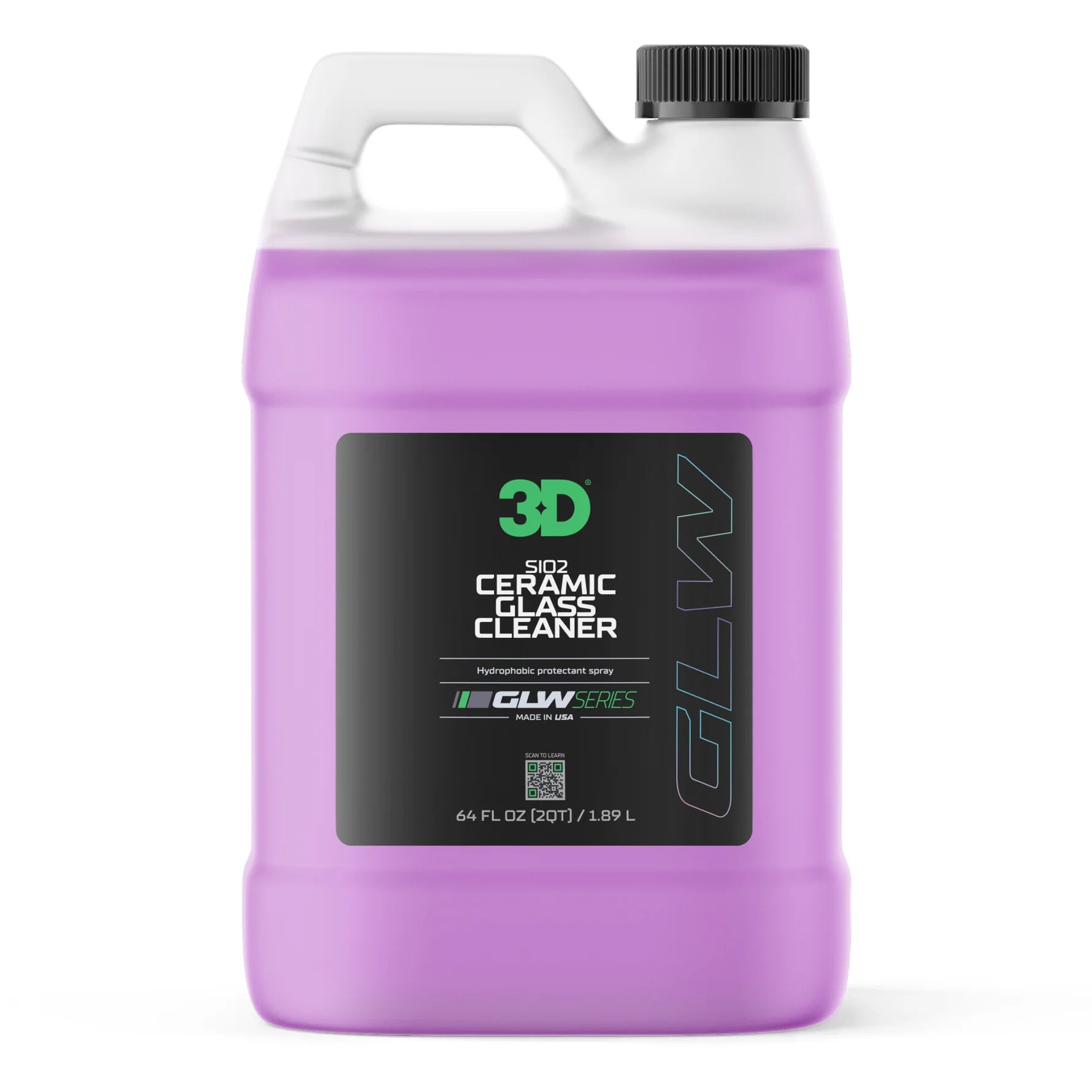 3D GLW Series SiO2 Ceramic Glass Cleaner 64oz