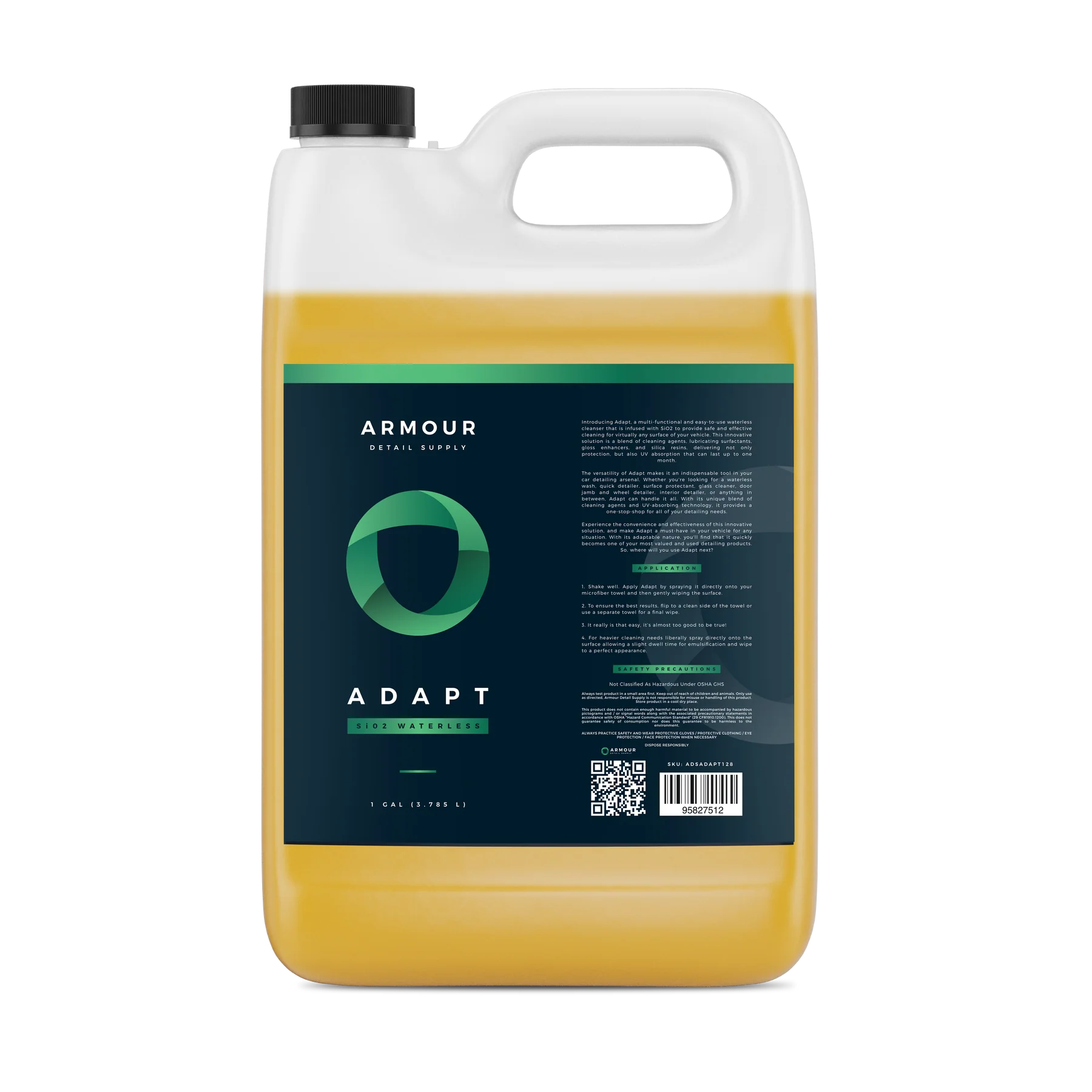 Adapt Waterless Wash & Detailing Spray Armour Detail Supply 1GAL