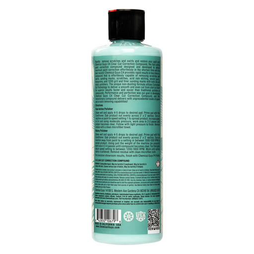 Chemical Guys C4 Clear Cut Correction Compound 16oz