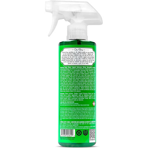 Chemical Guys Clear Liquid Extreme Shine Sprayable Dressing 16oz