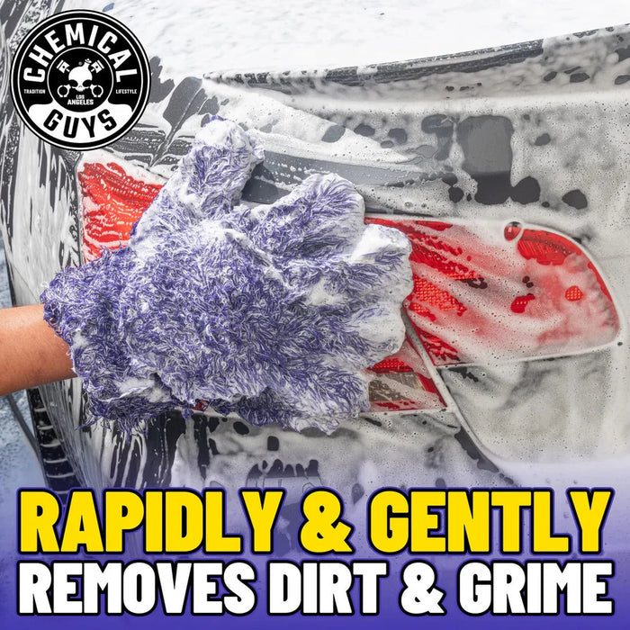 Chemical Guys Furry Five Finger Stranger Helpful Handy Detailing Mitt