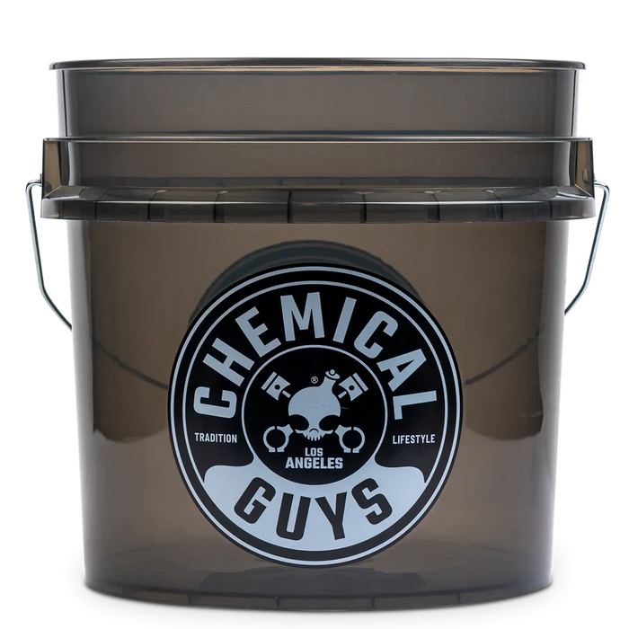 Chemical Guys Heavy Duty Ultra Clear Smoked Obsidian Black Bucket