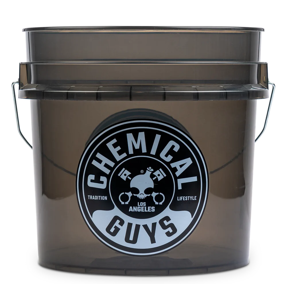 Chemical Guys Heavy Duty Ultra Clear Smoked Obsidian Black Bucket