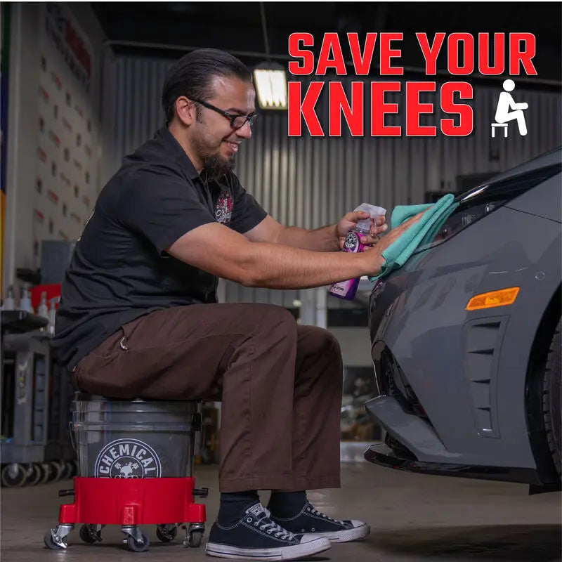 Chemical Guys Heavy Duty Ultra Clear Smoked Obsidian Black Bucket