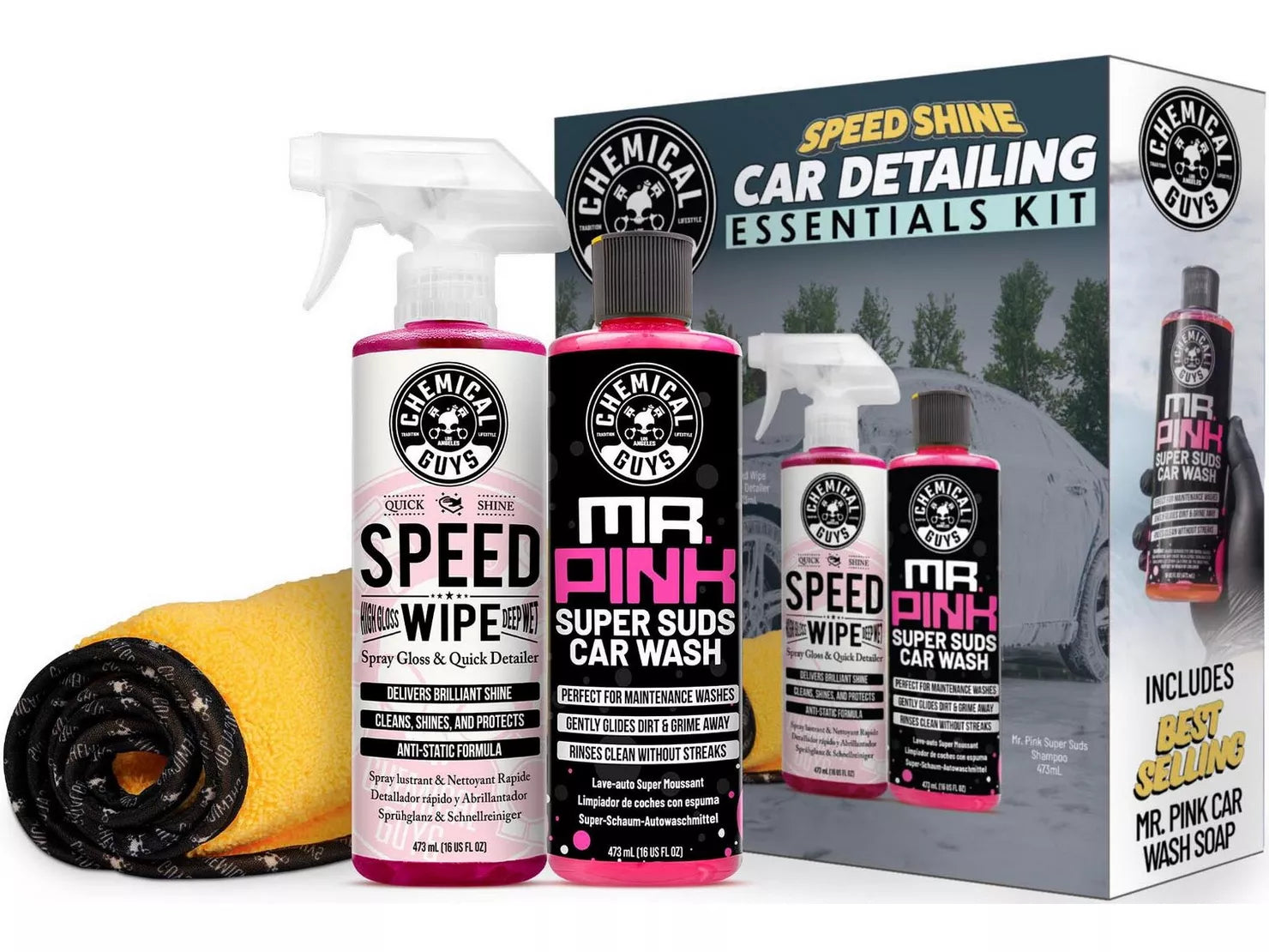 Chemical Guys Speed Shine Exterior Car Detailing Essentials Kit