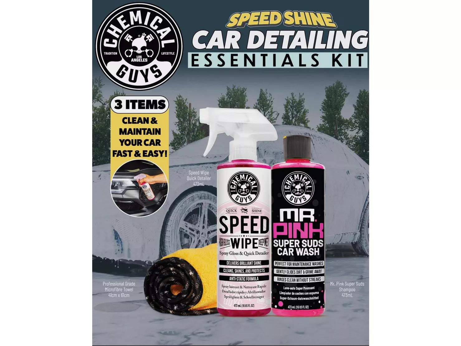 Chemical Guys Speed Shine Exterior Car Detailing Essentials Kit