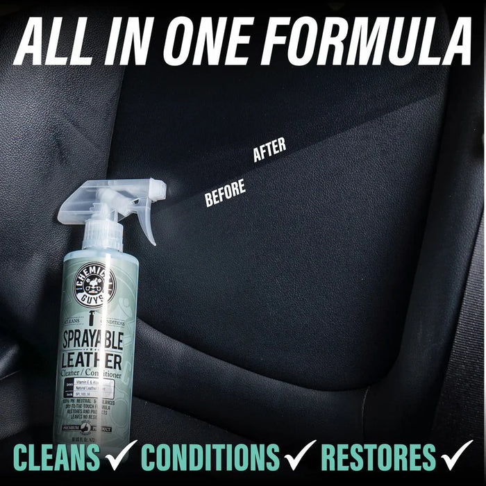 Chemical Guys Sprayable Leather Cleaner & Conditioner with Vitamin E & Aloe 16oz