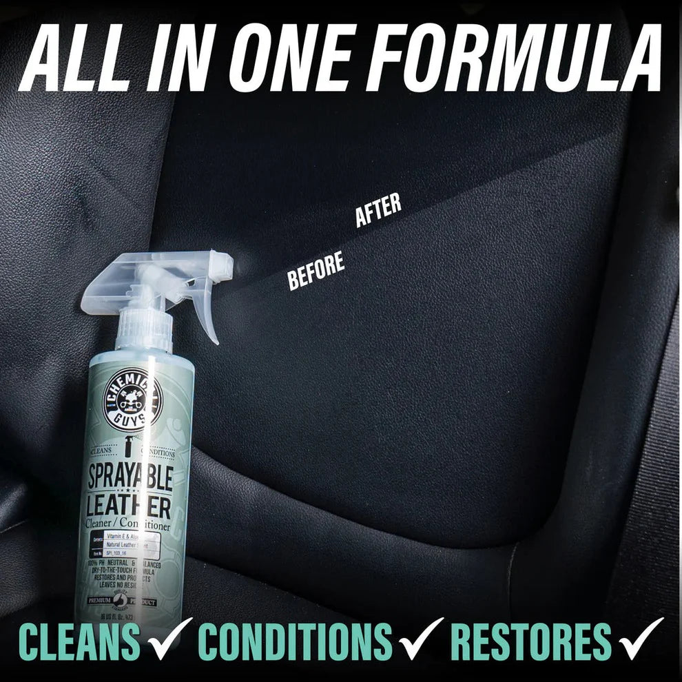 Chemical Guys Sprayable Leather Cleaner & Conditioner with Vitamin E & Aloe 16oz