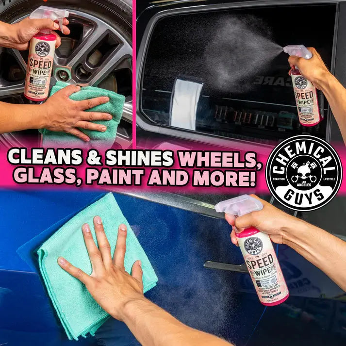 Chemical Guys Vintage Speed Wipe Spray & Streak Free Quick Shine 16oz