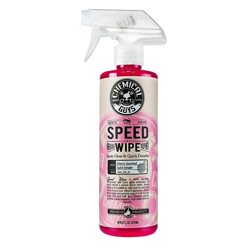 Chemical Guys Vintage Speed Wipe Spray & Streak Free Quick Shine 16oz