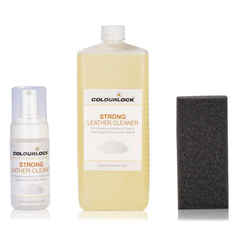 Colourlock Strong Leather Cleaner With Sponge 1L
