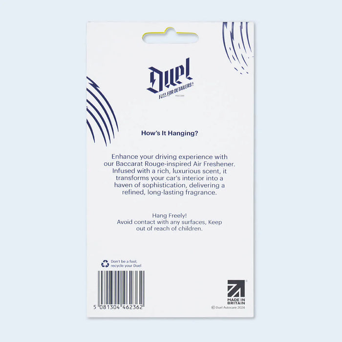 Duel Hanging Air Freshener – Baccarat Rouge 2