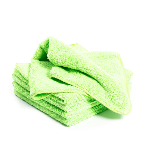 FibreKing Premium Microfibre Cloths Green