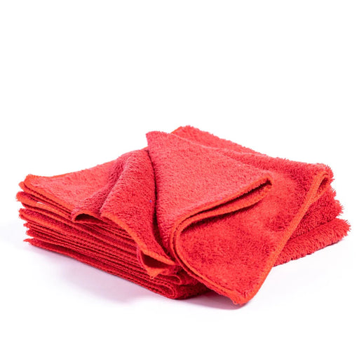 FibreKing Premium Microfibre Cloths Red