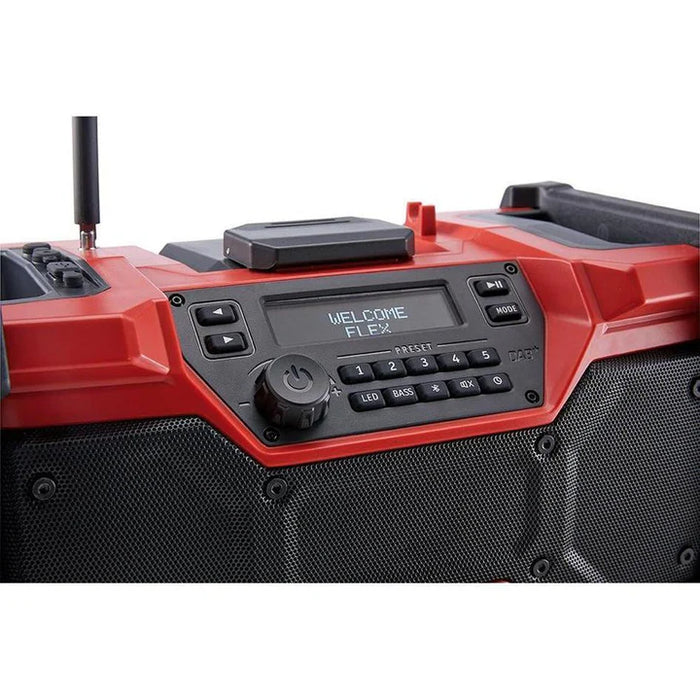 FLEX Digital 10.8/18.0 V Cordless DAB+ Radio & Bluetooth Speaker