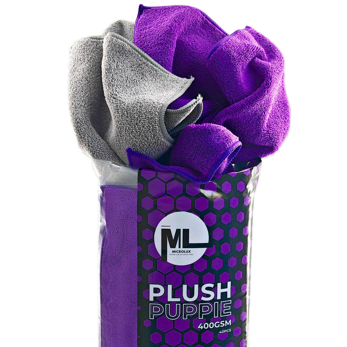 MicroLux | 400GSM Plush Puppie Microfibres (40 Pack) — Gold Label Car ...