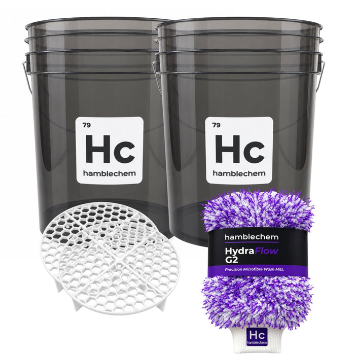 Hamblechem Buckets & Wash Mitt Bundle