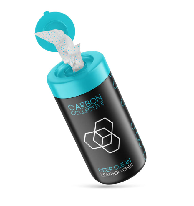 Carbon Collective Deep Clean Leather Wipes Dispenser Tub