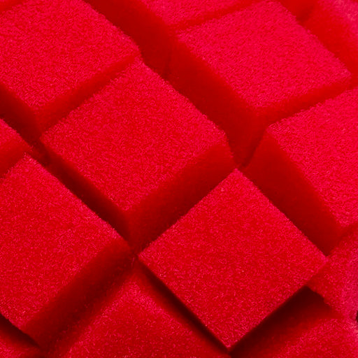 Rinseless Wash sponge for vehicles red foam dirt catching 