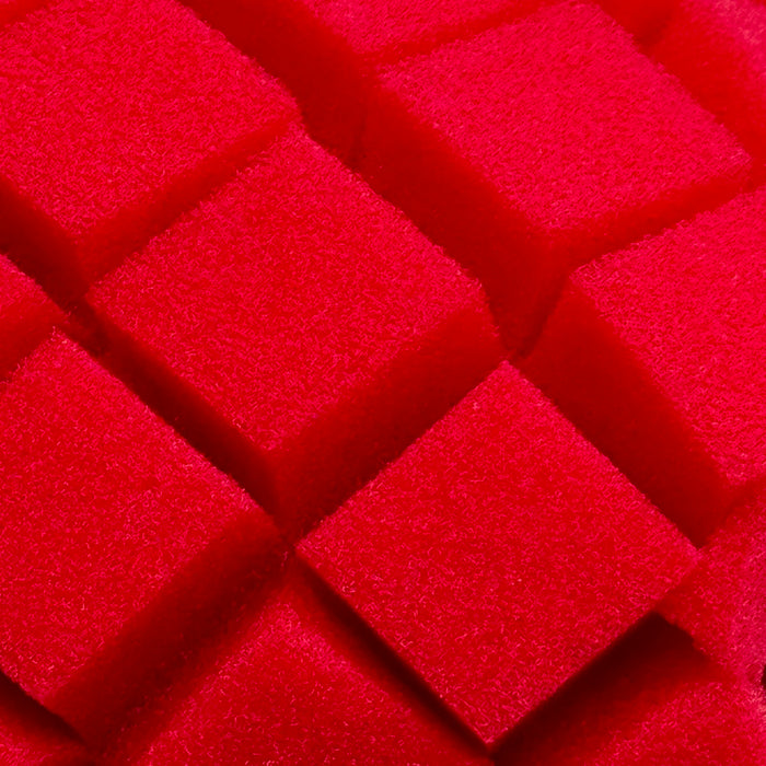 Rinseless Wash sponge for vehicles red foam dirt catching 