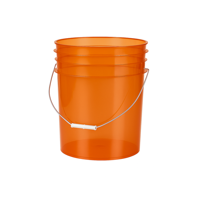 Grit Guard Transparent Orange Bucket