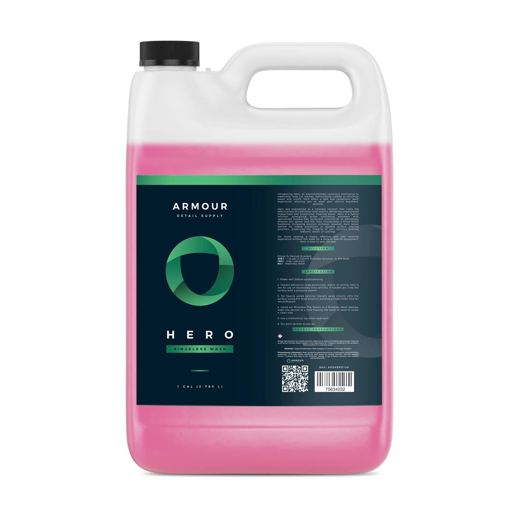 HERO Rinseless Wash Armour Detail Supply 1GAL