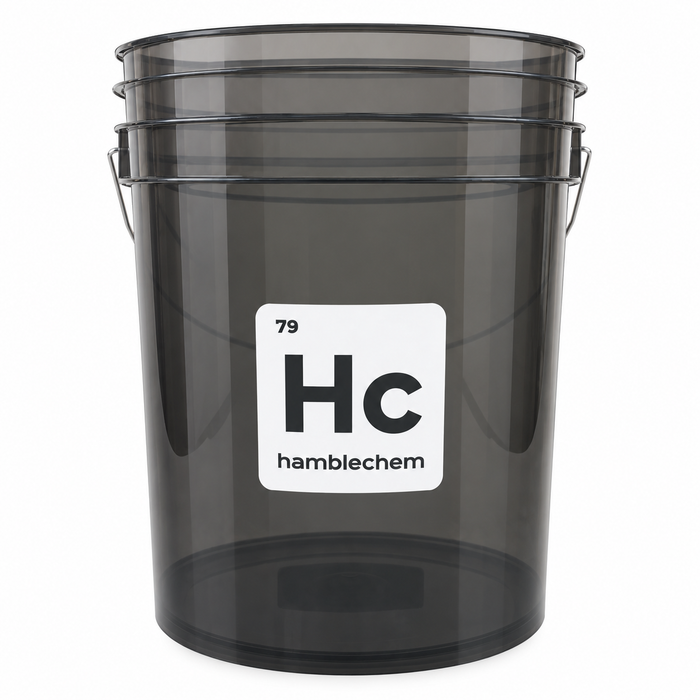 Hamblechem Smoked Black Transparent Bucket 20L