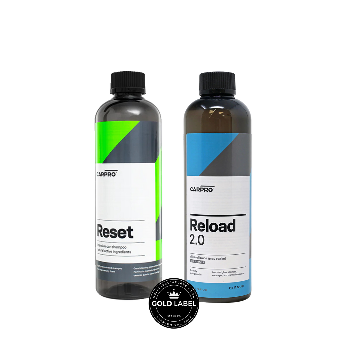 CarPro Reset Shampoo & Reload Ceramic Spray Sealant Bundle (500ml ...