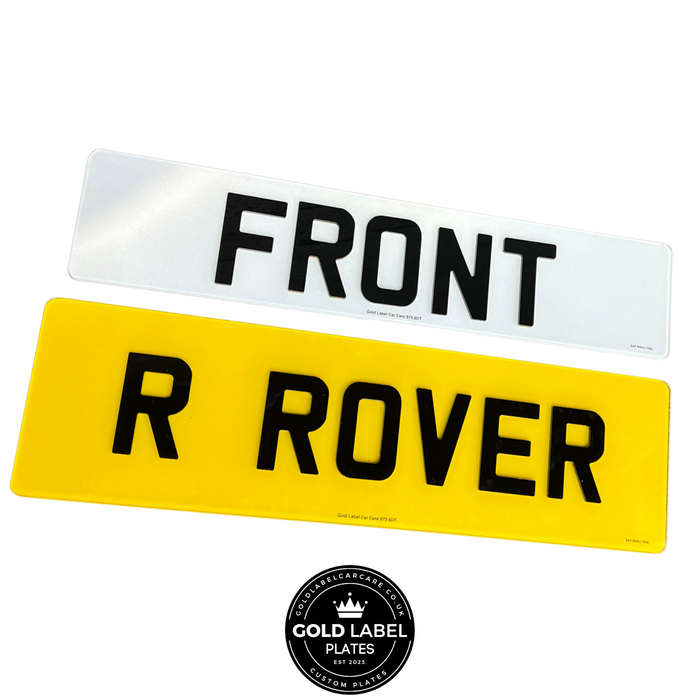 Show Registration Plates Standard & Range Rover Custom Bundle
