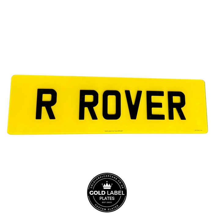Road Legal Registration Plates Range Rover Custom