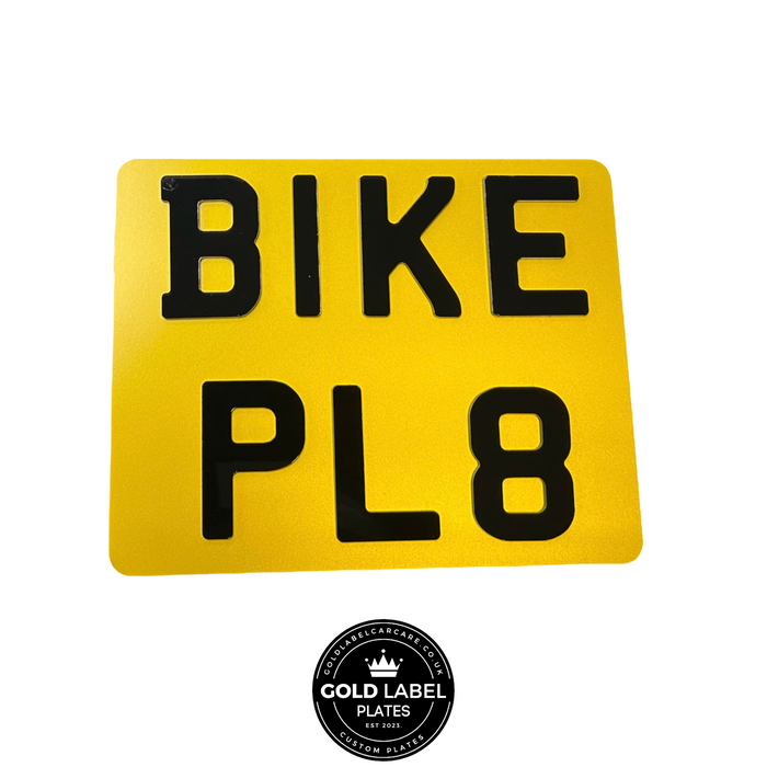 Road Legal Registration Bike Plates Custom
