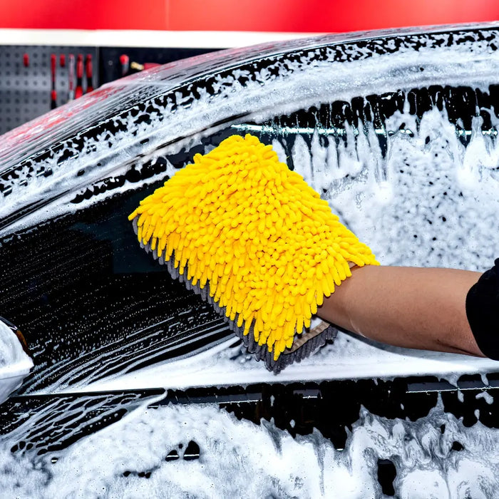 Maxshine Noodle Wash Mitt - Dual Sided (Grey/Yellow)