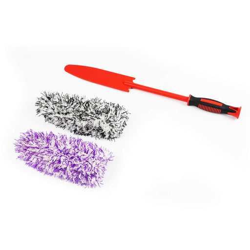 Maxshine Premium Flat Microfiber Wheel Brush with Replaceable Cover