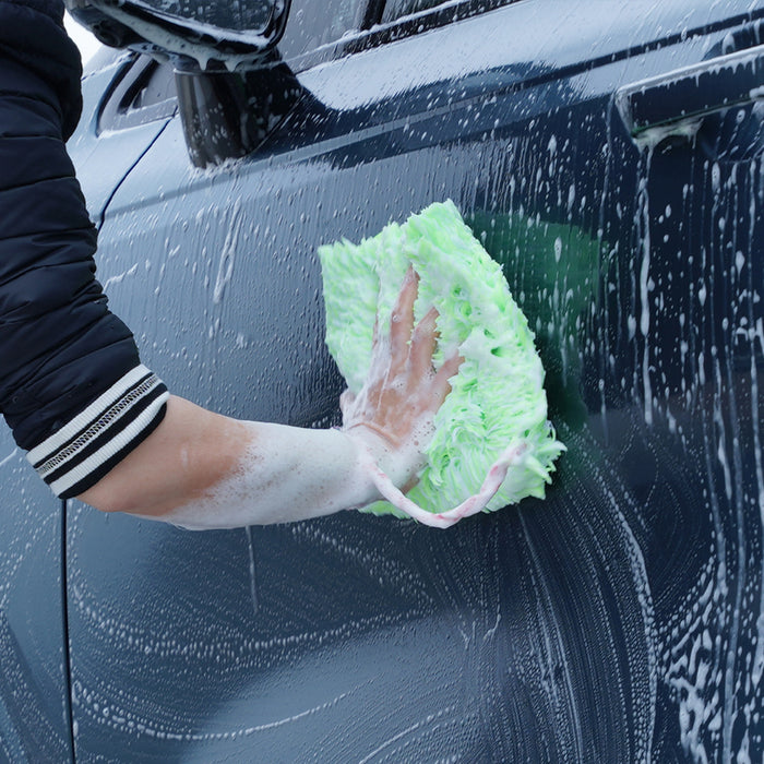Purestar Neon Green Microfibre Wash Pad