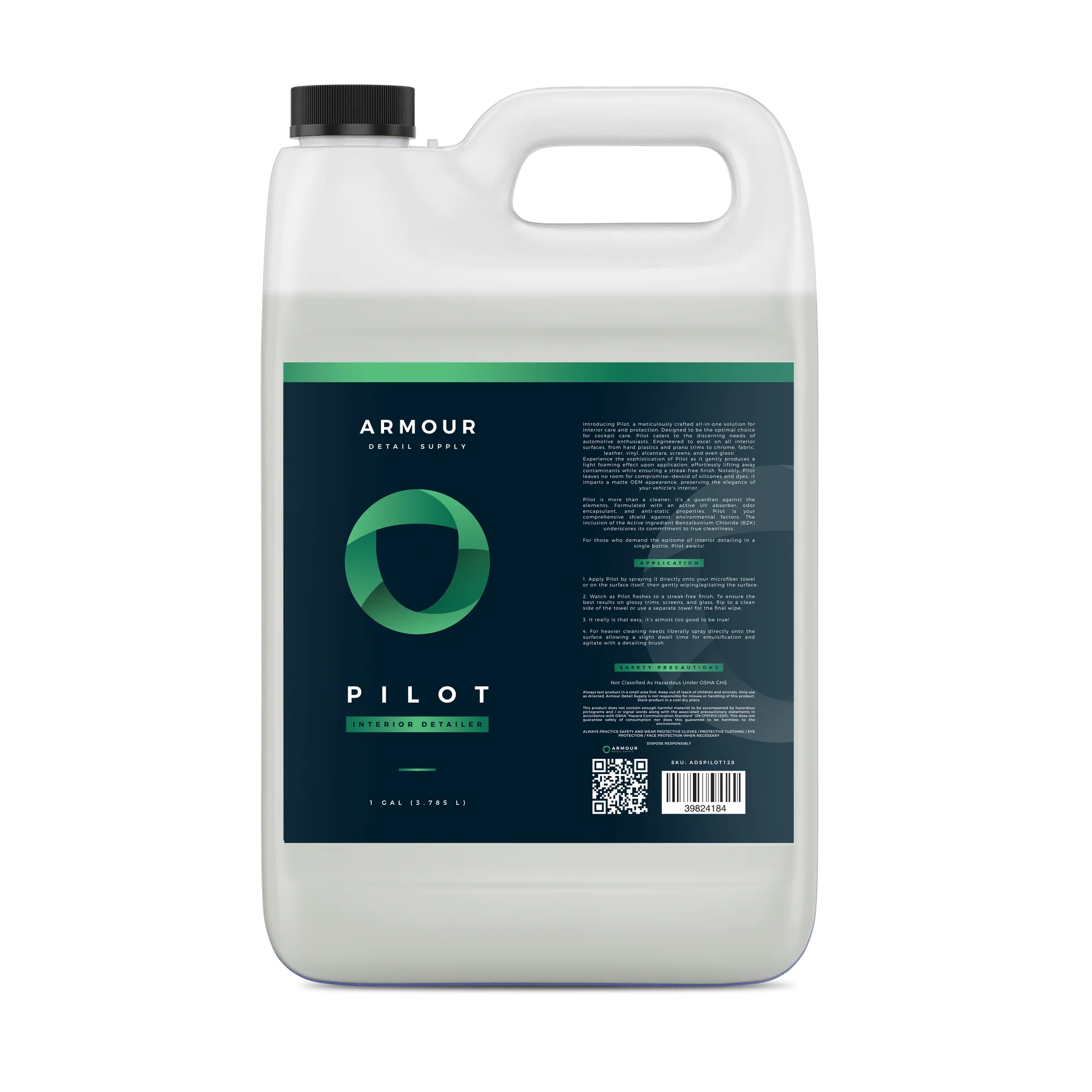 Pilot Interior Detailer Armour Detail Supply 1GAL