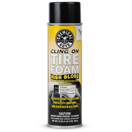 Chemical Guys Cling On Tyre Foam High Gloss 3 In 1 Cleaner, Protectant & Dressing