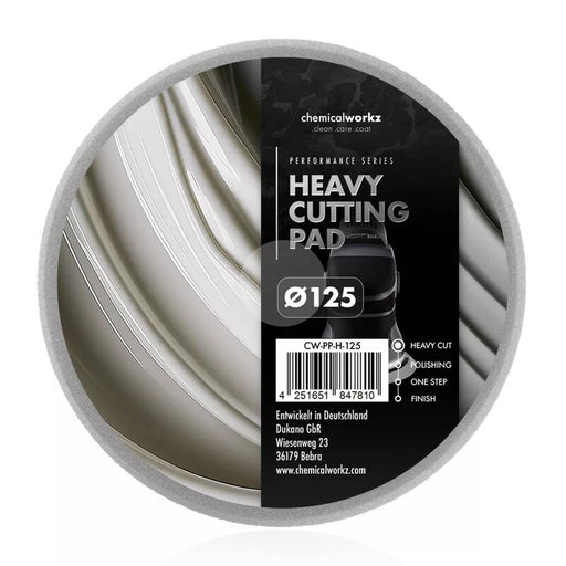 chemicalworkz Heavy Cutting Performance Pad - 125mm GREY