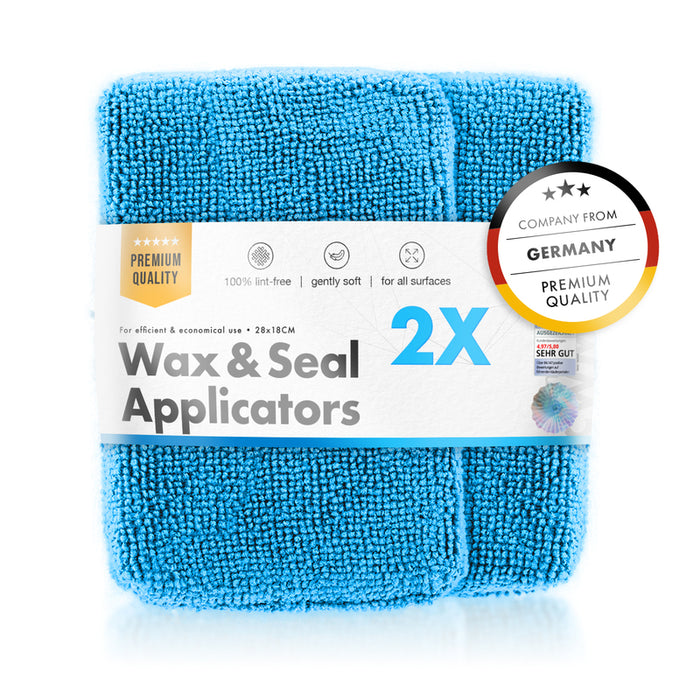 chemicalworkz Microfibre Waxing/Sealant Applicator (2 Pack, Blue)