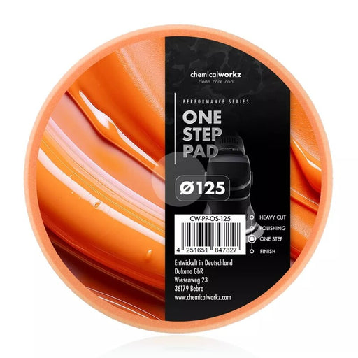 chemicalworkz One Step Performance Pad – 125mm ORANGE