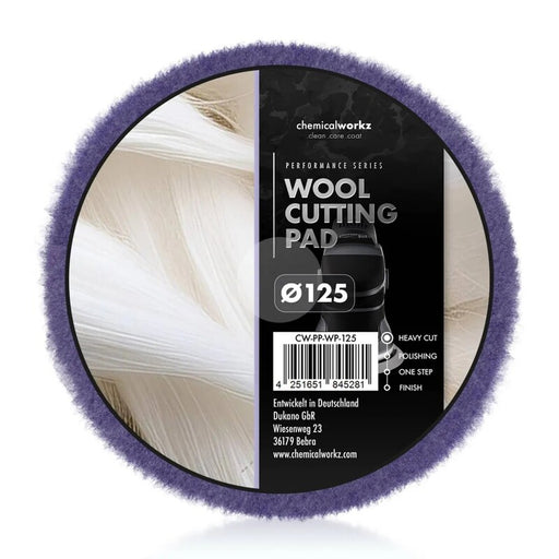 chemicalworkz Wool Cutting Pad - 125mm
