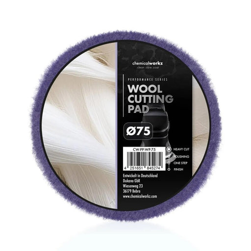 chemicalworkz Wool Cutting Pad – 75mm