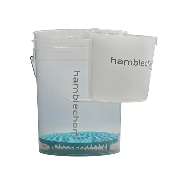 hambleChem Complete Bucket System - Bucket, Bucket Organiser & Grit Guard