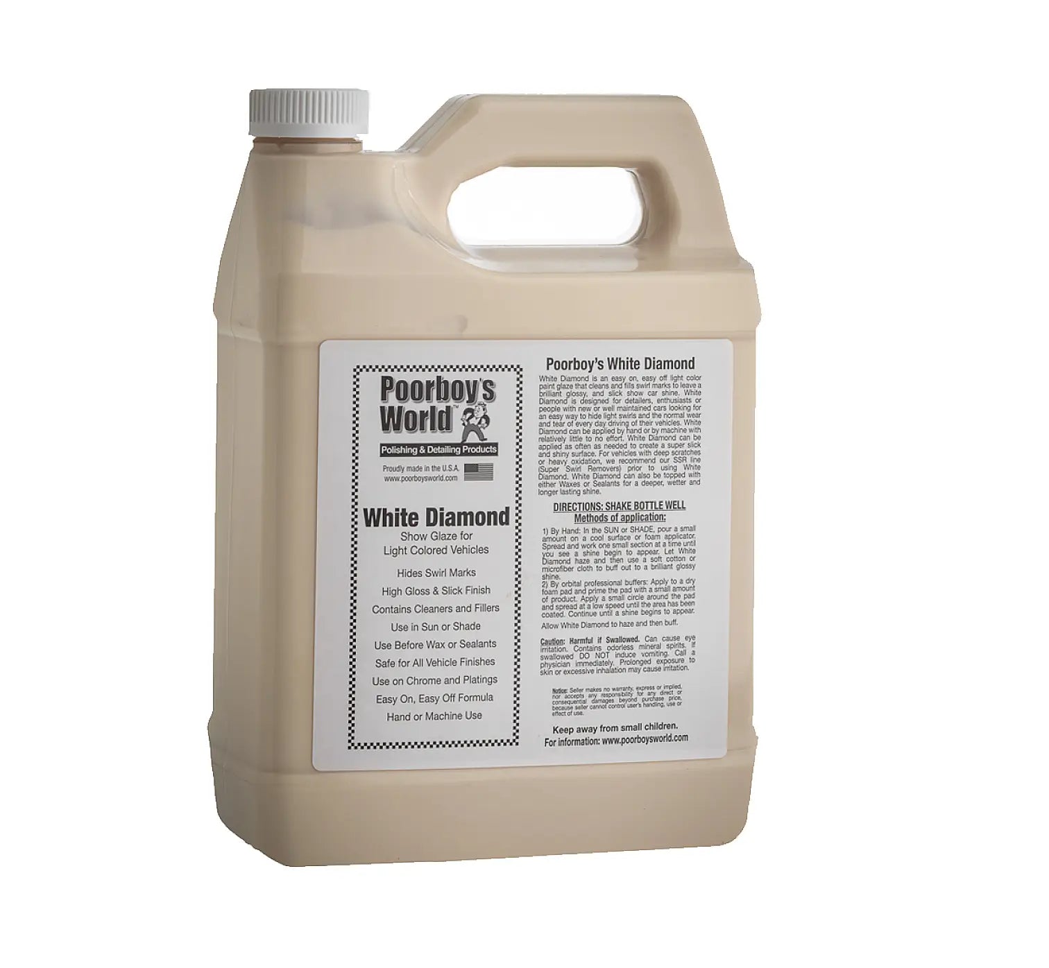 Poorboy's World White Diamond Show Glaze 128oz 3.78L 1 Gallon