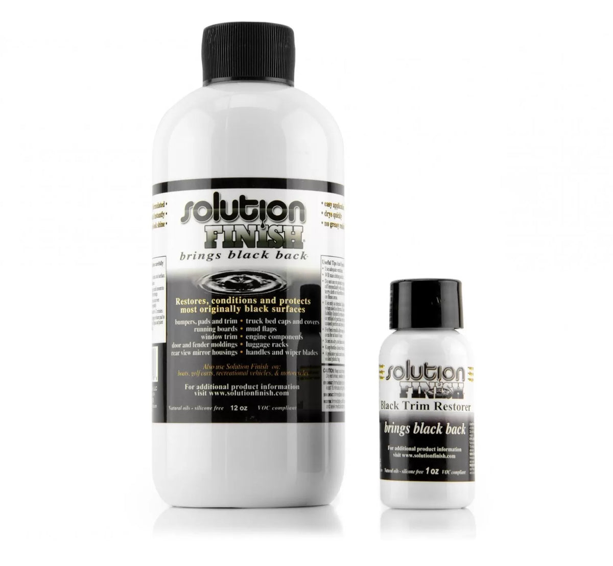 Solution Finish Black Trim Restorer — Gold Label Car Care and Detailing ...
