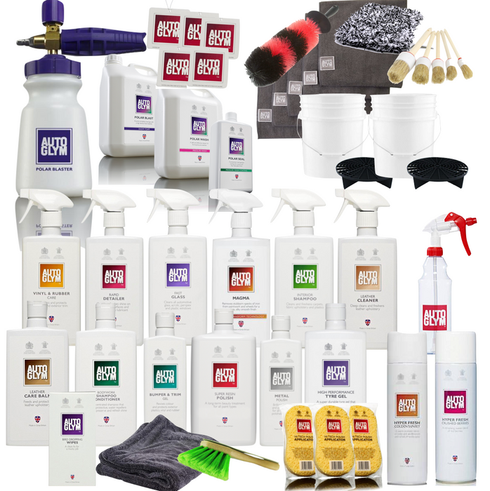 Autoglym Kit Ultimate Chemical Accessories Pack. Gold Label