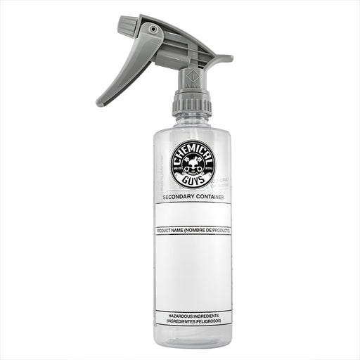 Chemical Guys Secondary Container Dilution Bottle & Heavy Duty Spray Head 16oz