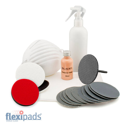 Flexipads 75mm (3") Advanced Glass Polishing Kit